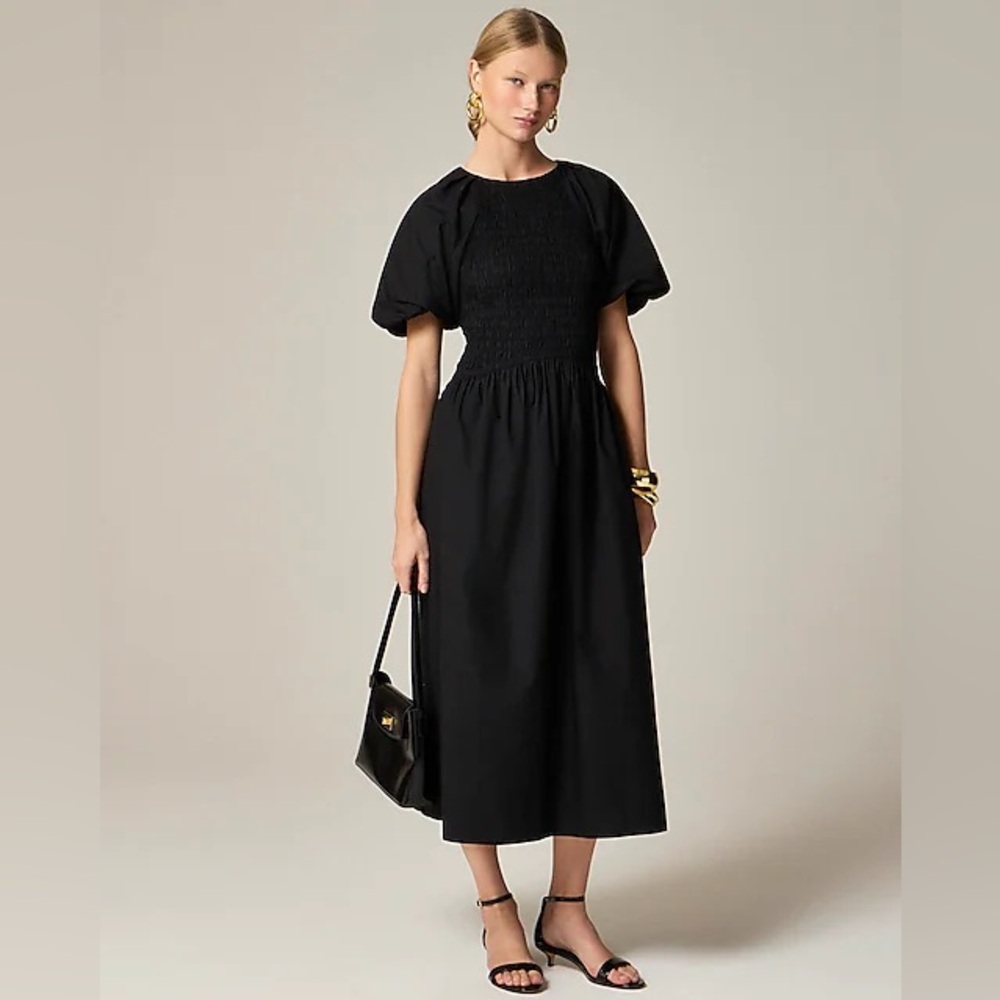 J. Crew Meadow Dress Cotton Poplin Size Small Tall